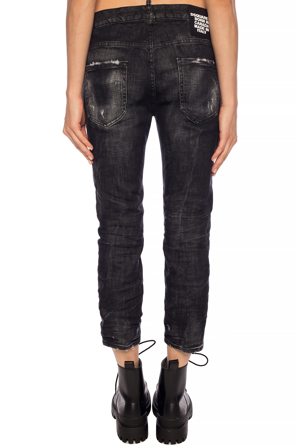 Black 'Cool Girl Cropped Jean' jeans Dsquared2 - Vitkac Italy